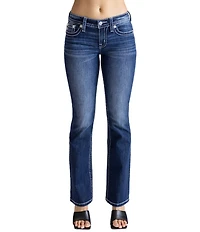 Miss Me Dream Catcher Mid-Rise Bootcut Jeans