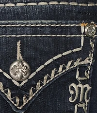 Miss Me Heavy Stitch Flap Pocket Curvy Fit Bootcut Jeans