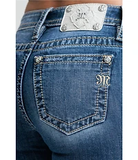 Miss Me Horse Embroidered Mid Rise Bootcut Jeans