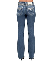 Miss Me Mid Rise Bootcut Embellished Pocket Jeans