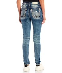 Miss Me Mid Rise Destructed Skinny Jeans