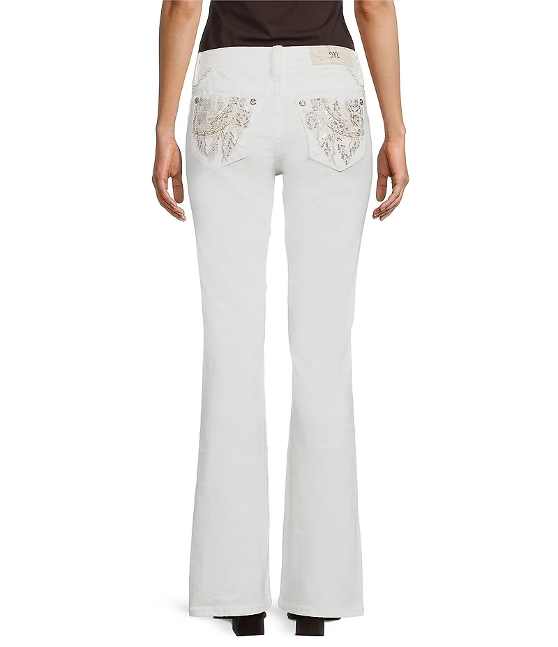 Miss Me Mid Rise Dream Catcher 34#double; Bootcut Jeans