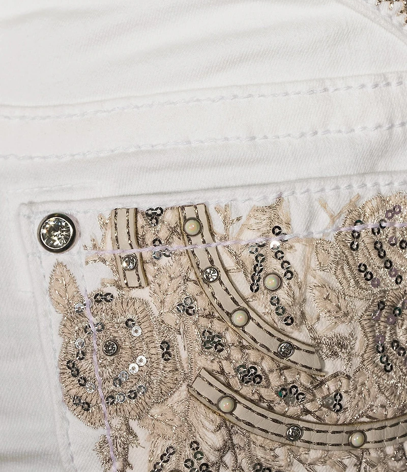 Miss Me Mid Rise Dream Catcher 34#double; Bootcut Jeans
