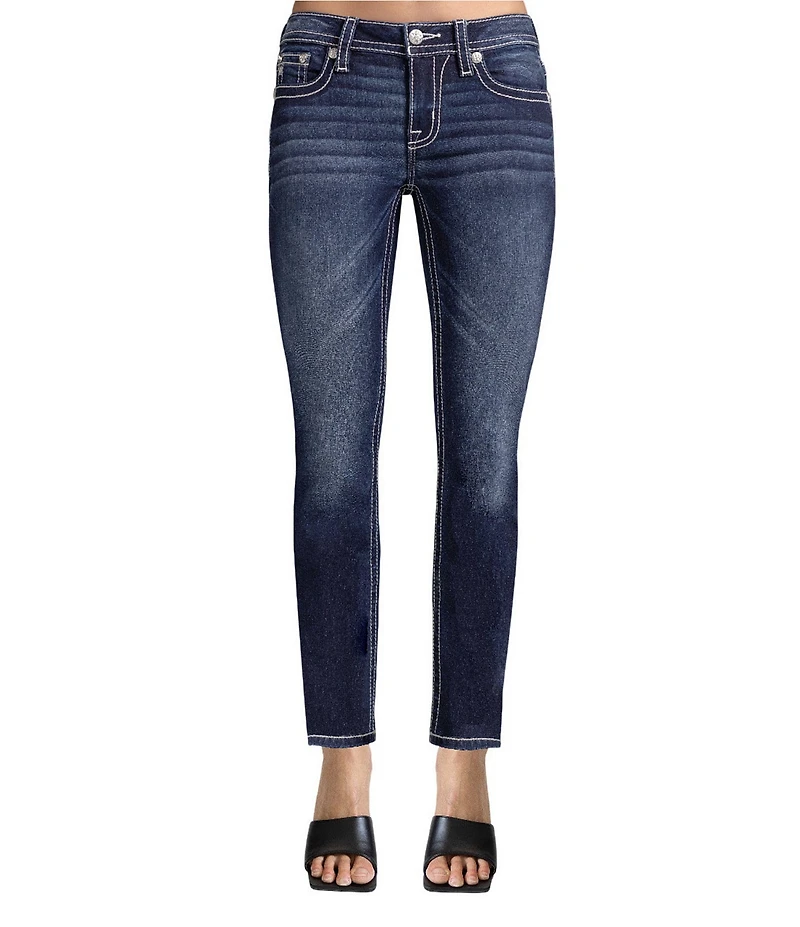 Miss Me Skinny Fit Embellished Wing Pocket Jeans