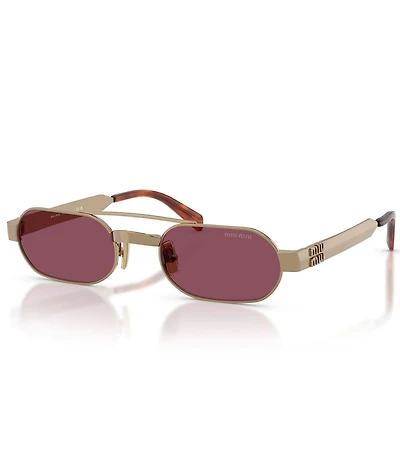 Miu Miu Women's B52S 52mm Retro Oval Sunglasses