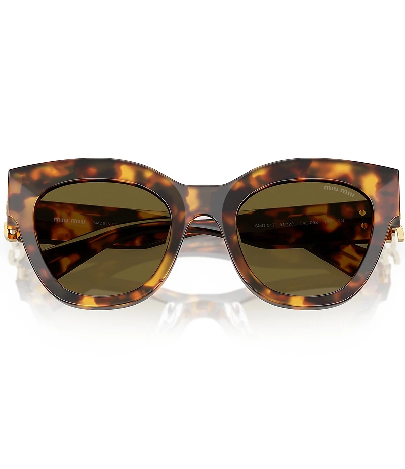 Miu Miu Women's MU 01YS51-Y 51mm Havana Square Sunglasses