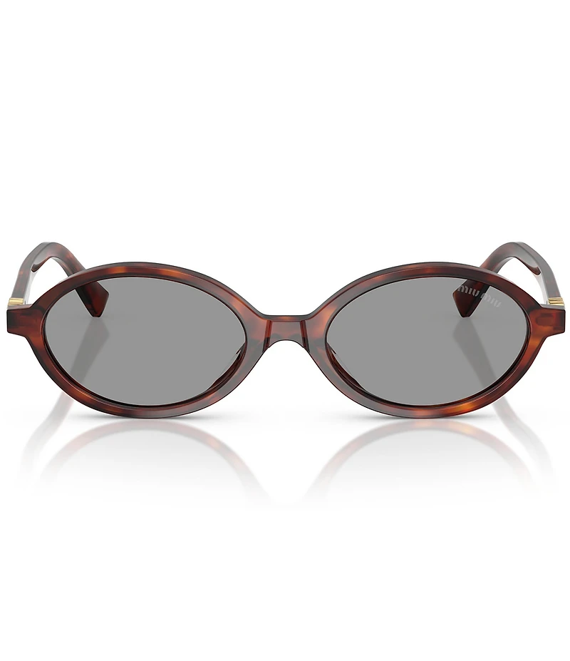 Miu Miu Women's MU 04ZSF 50mm Oval Sunglasses