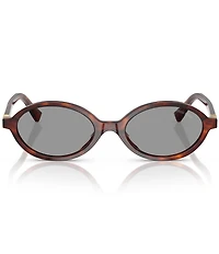 Miu Miu Women's MU 04ZSF 50mm Oval Sunglasses