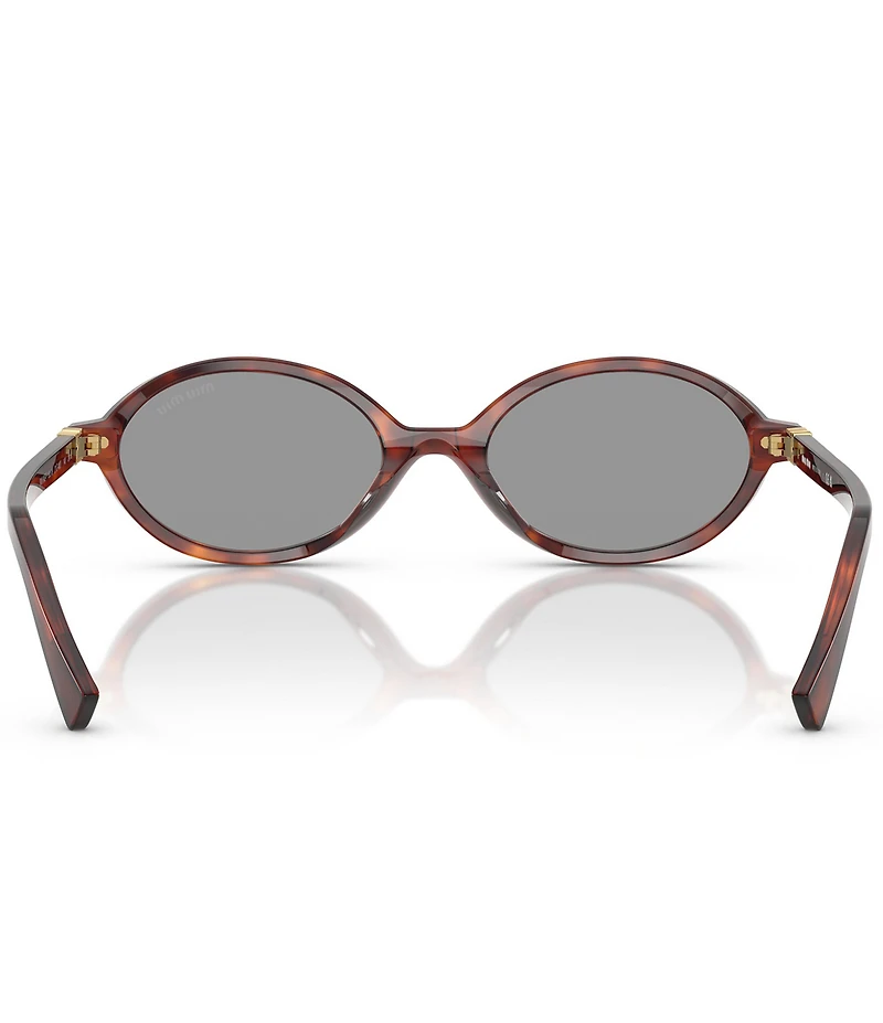 Miu Miu Women's MU 04ZSF 50mm Oval Sunglasses