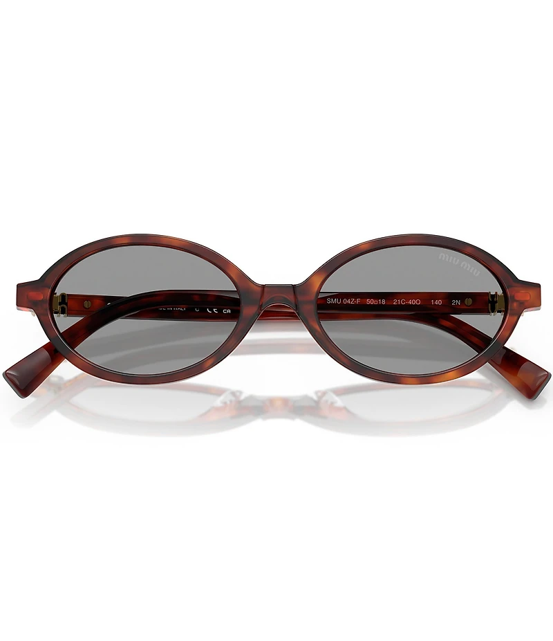 Miu Miu Women's MU 04ZSF 50mm Oval Sunglasses