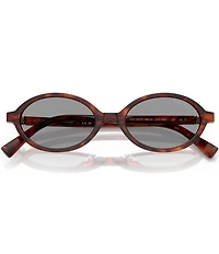 Miu Miu Women's MU 04ZSF 50mm Oval Sunglasses