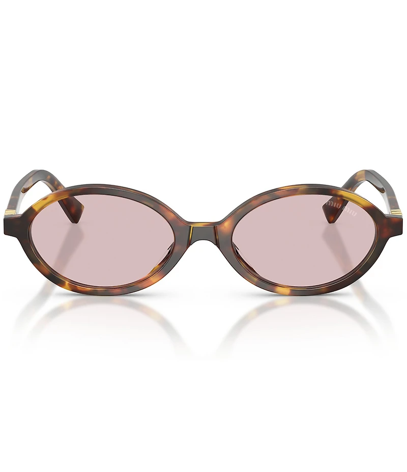 Miu Miu Women's MU 04ZSF 50mm Oval Sunglasses