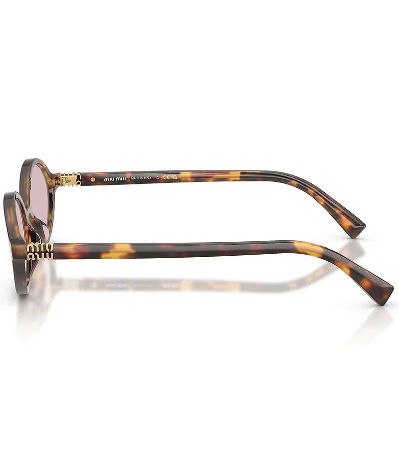 Miu Miu Women's MU 04ZSF 50mm Oval Sunglasses
