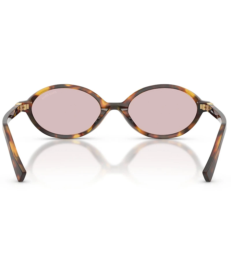 Miu Miu Women's MU 04ZSF 50mm Oval Sunglasses