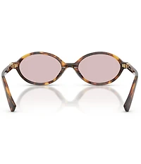 Miu Miu Women's MU 04ZSF 50mm Oval Sunglasses