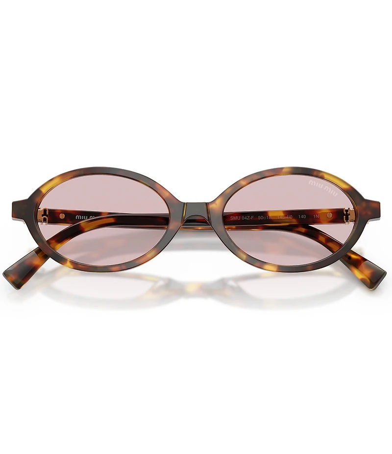 Miu Miu Women's MU 04ZSF 50mm Oval Sunglasses