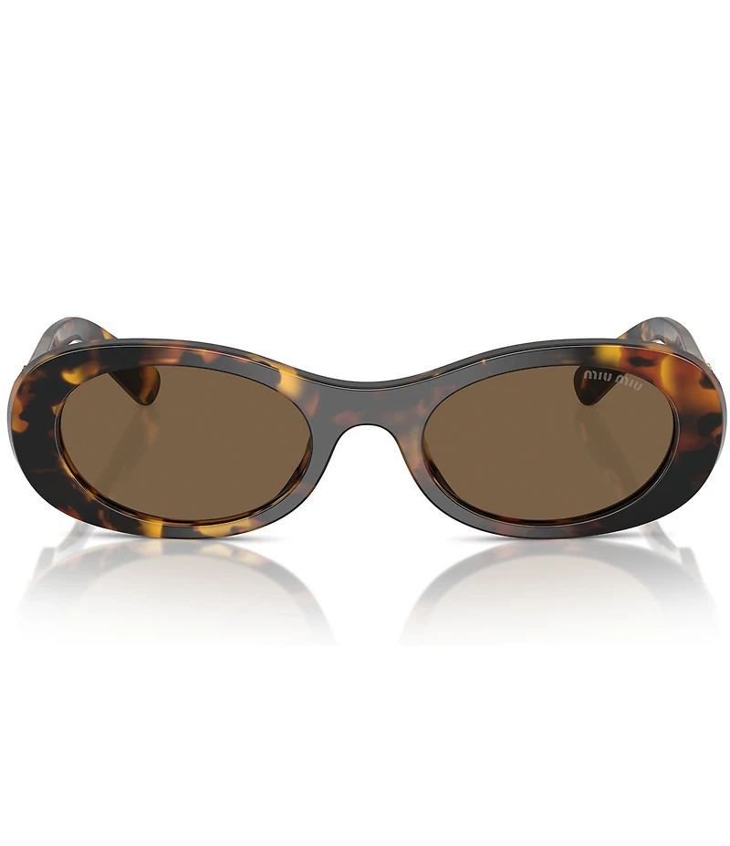 Miu Miu Women's MU 06ZS50-X 50mm Havana Oval Sunglasses