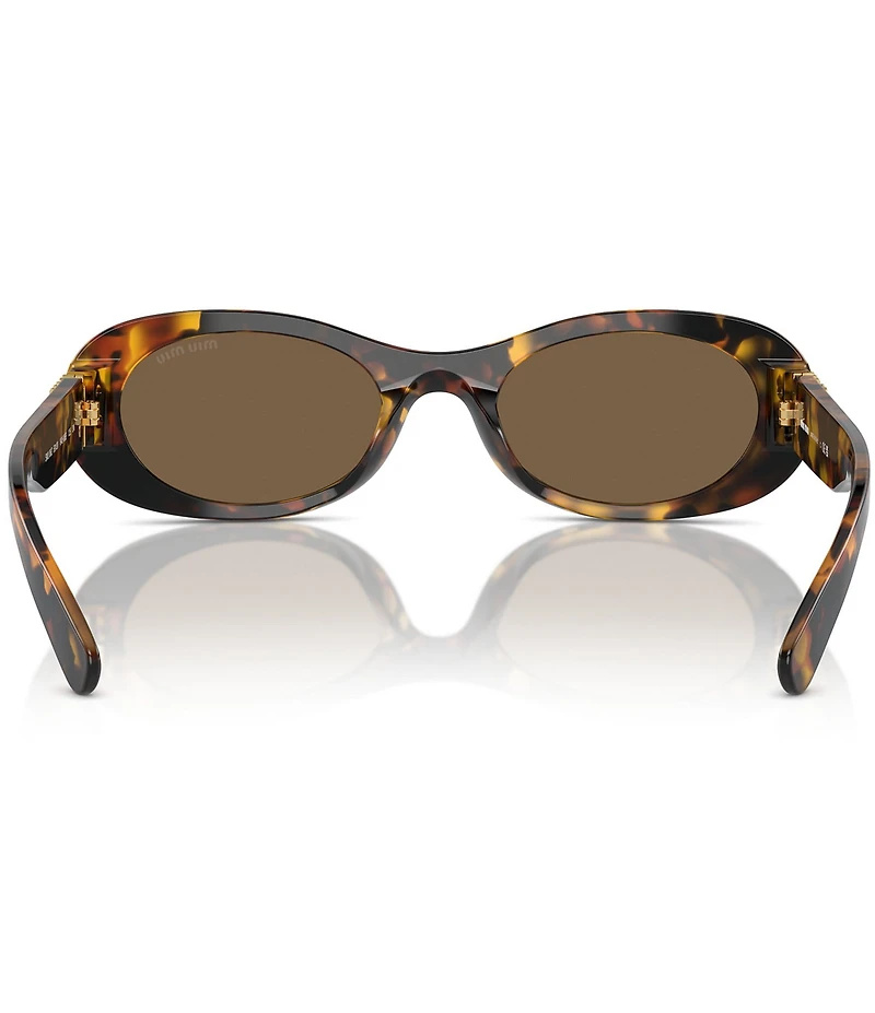 Miu Miu Women's MU 06ZS50-X 50mm Havana Oval Sunglasses