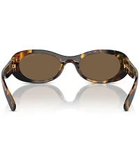 Miu Miu Women's MU 06ZS50-X 50mm Havana Oval Sunglasses