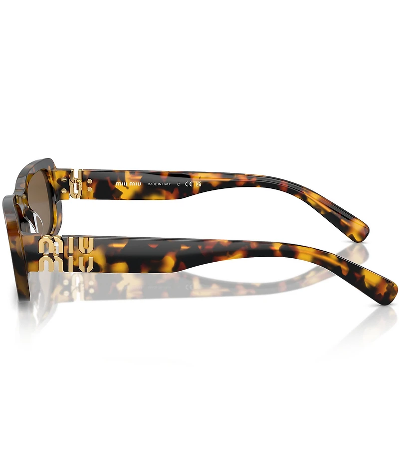 Miu Miu Women's MU 08ZS53-X 53mm Havana Rectangle Sunglasses