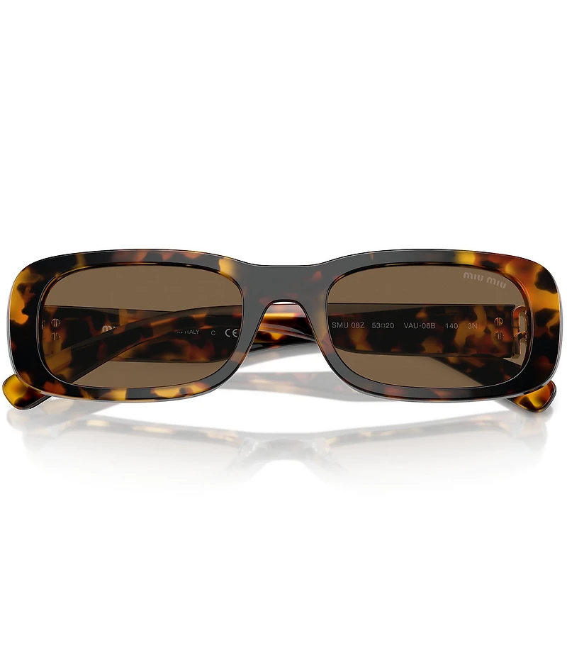 Miu Miu Women's MU 08ZS53-X 53mm Havana Rectangle Sunglasses