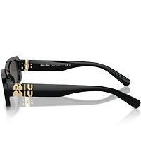 Miu Miu Women's MU 08ZS53-X 53mm Rectangle Sunglasses