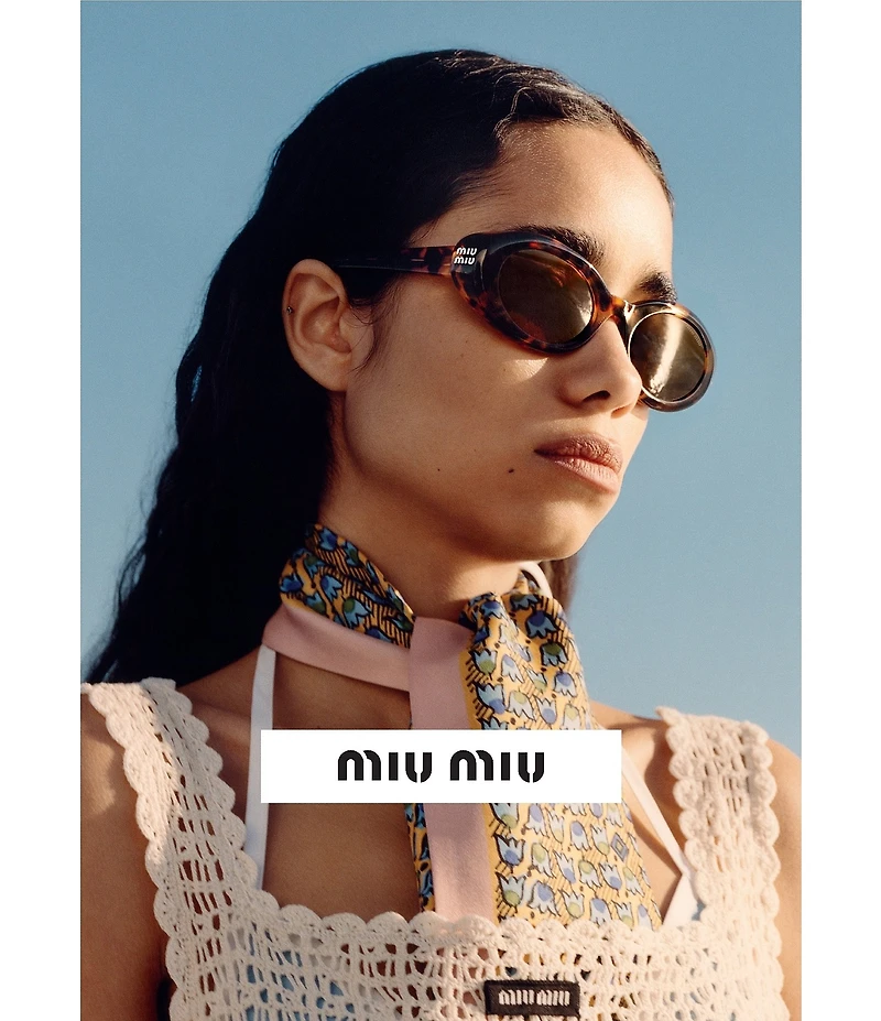 Miu Miu Women's MU 09SF 52mm Retro Oval Sunglasses