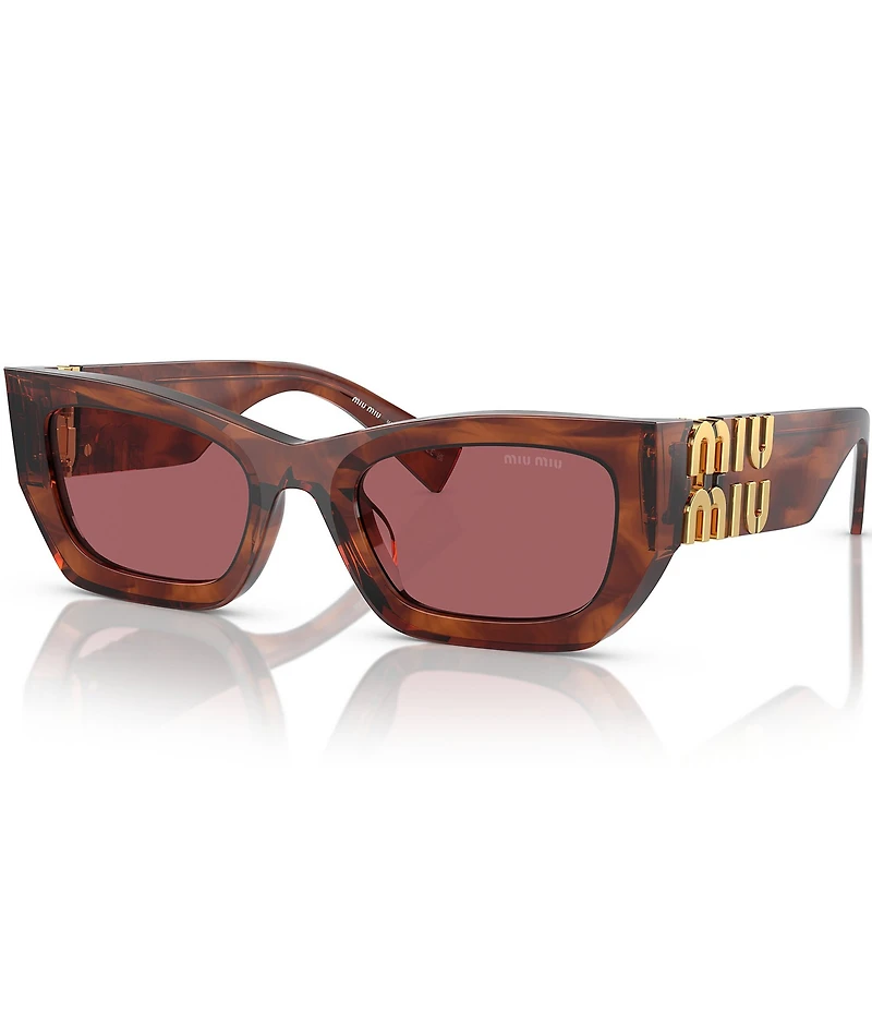 Miu Miu Women's MU 09WS53-X 53mm Striped Rectangle Sunglasses