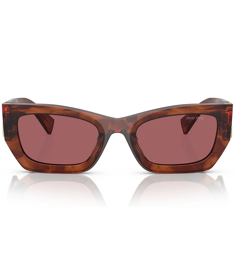 Miu Miu Women's MU 09WS53-X 53mm Striped Rectangle Sunglasses