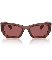 Miu Miu Women's MU 09WS53-X 53mm Striped Rectangle Sunglasses