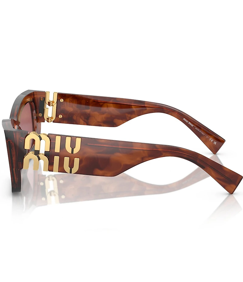 Miu Miu Women's MU 09WS53-X 53mm Striped Rectangle Sunglasses