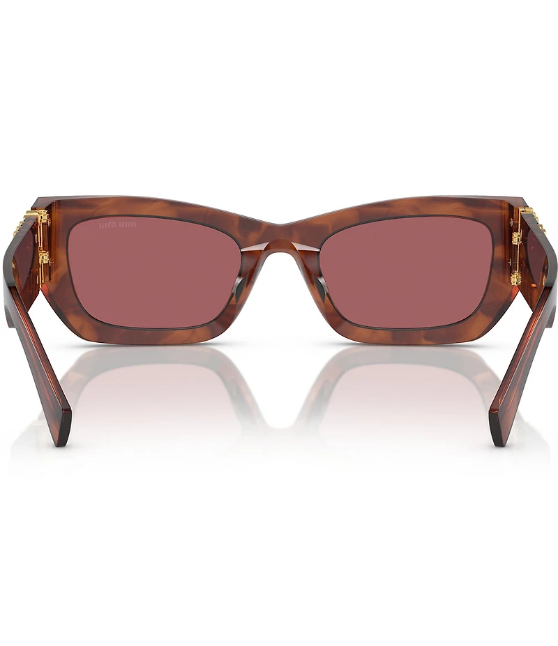Miu Miu Women's MU 09WS53-X 53mm Striped Rectangle Sunglasses