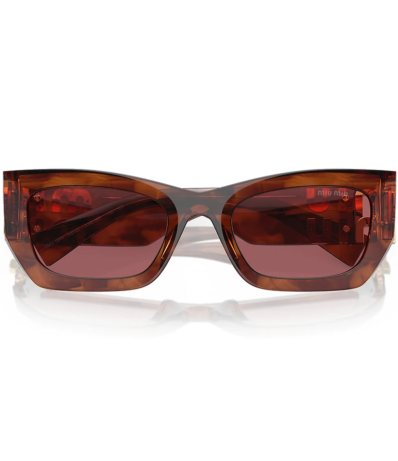 Miu Miu Women's MU 09WS53-X 53mm Striped Rectangle Sunglasses