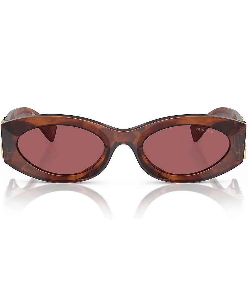 Miu Miu Women's MU 11WS54-X 54mm Striped Oval Sunglasses