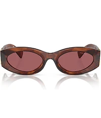 Miu Miu Women's MU 11WS54-X 54mm Striped Oval Sunglasses
