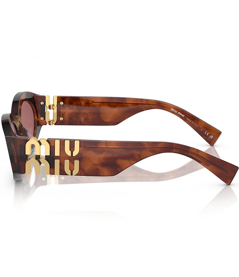 Miu Miu Women's MU 11WS54-X 54mm Striped Oval Sunglasses