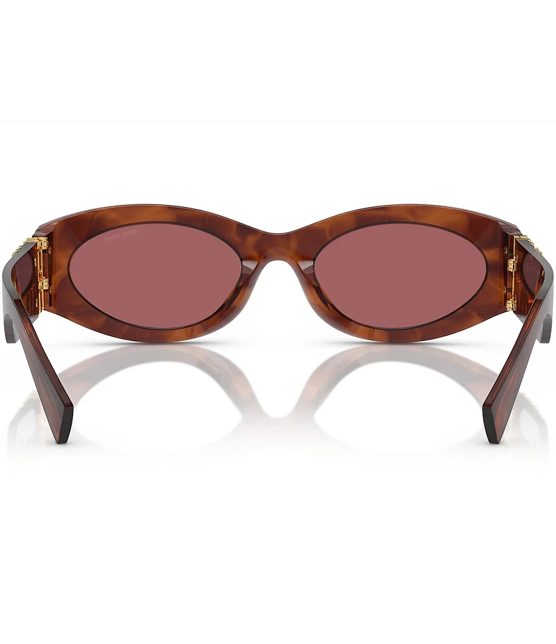 Miu Miu Women's MU 11WS54-X 54mm Striped Oval Sunglasses