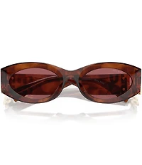 Miu Miu Women's MU 11WS54-X 54mm Striped Oval Sunglasses