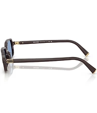 Miu Miu Women's MU 11ZSF 52mm Rectangle Sunglasses