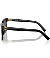 Miu Miu Women's MU 13ZSF55-X 55mm Square Sunglasses