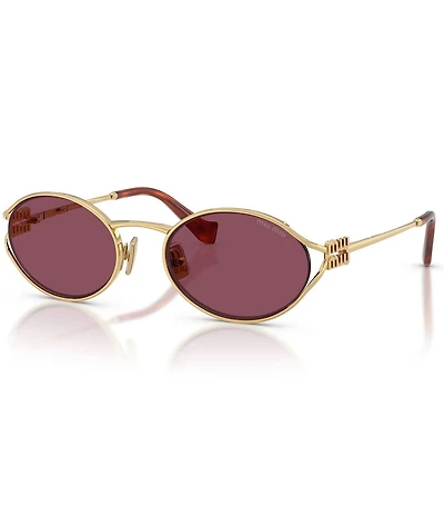 Miu Miu Women's MU 52YS 54mm Oval Sunglasses