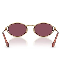 Miu Miu Women's MU 52YS 54mm Oval Sunglasses