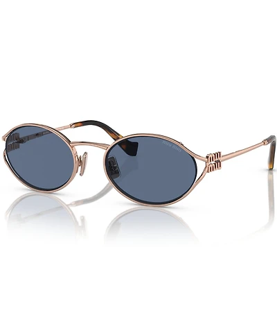 Miu Miu Women's MU 52YS54-X 54mm Oval Mirrored Sunglasses
