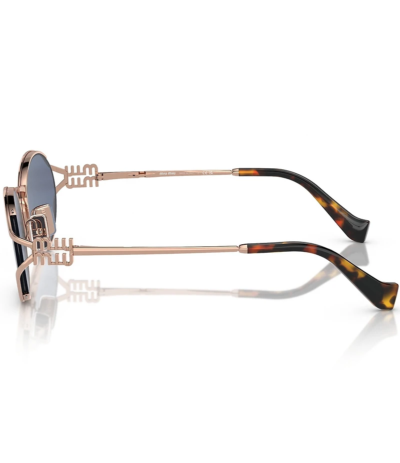Miu Miu Women's MU 52YS54-X 54mm Oval Mirrored Sunglasses