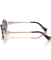 Miu Miu Women's MU 52YS54-X 54mm Oval Mirrored Sunglasses