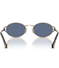 Miu Miu Women's MU 52YS54-X 54mm Oval Mirrored Sunglasses