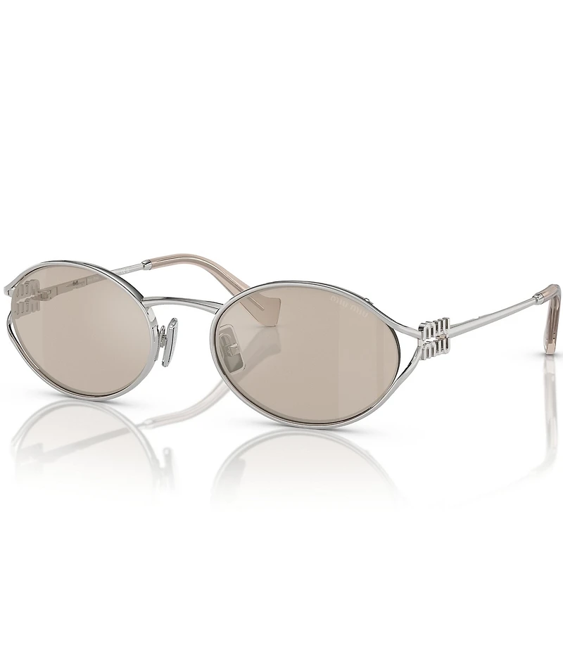 Miu Miu Women's MU 52YS54-X 54mm Oval Mirrored Sunglasses