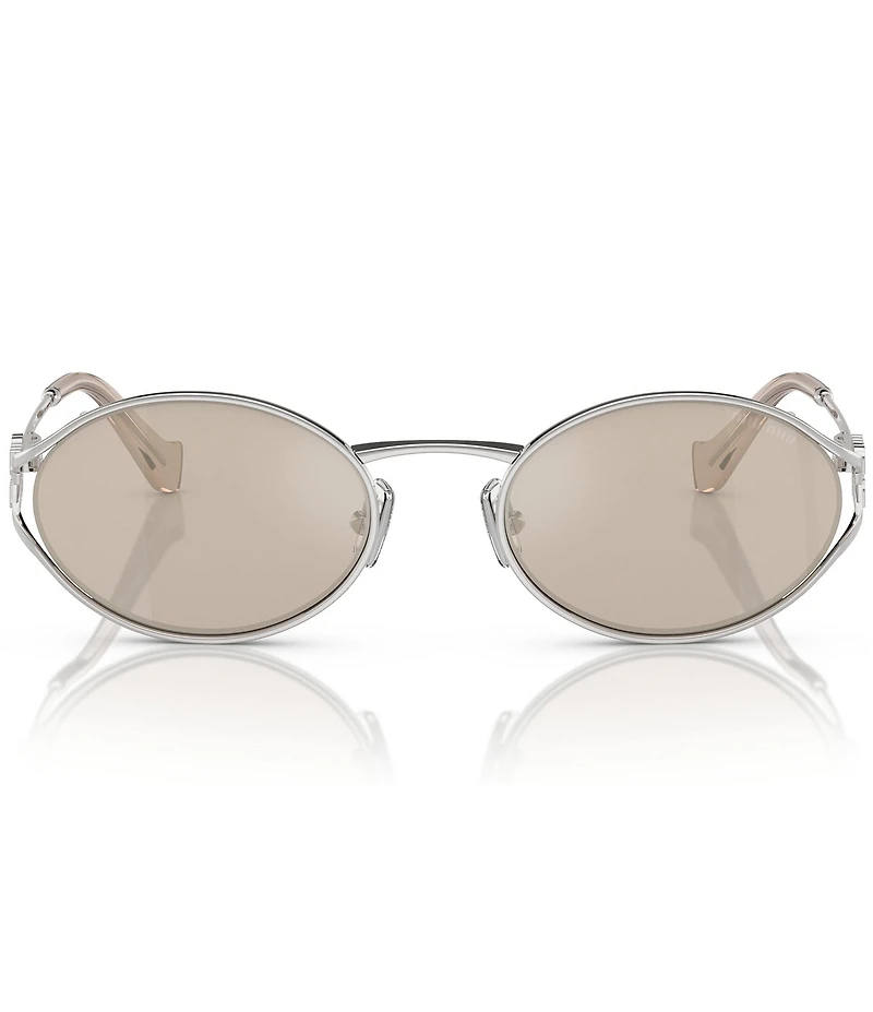 Miu Miu Women's MU 52YS54-X 54mm Oval Mirrored Sunglasses