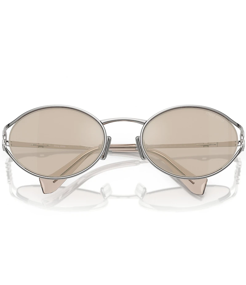 Miu Miu Women's MU 52YS54-X 54mm Oval Mirrored Sunglasses