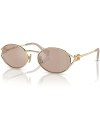 Miu Miu Women's MU 52YS54-X 54mm Oval Mirrored Sunglasses
